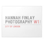 Hannah Finlay Photography  Notepads
