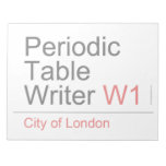 Periodic Table Writer  Notepads