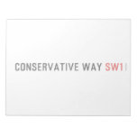 Conservative Way  Notepads
