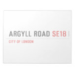 Argyll Road  Notepads