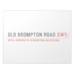 Old Brompton Road  Notepads