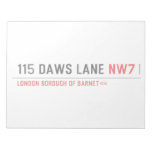 115 Daws LANE  Notepads
