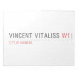 vincent vitaliss  Notepads