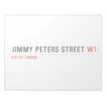JIMMY PETERS Street  Notepads