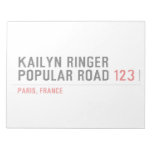Kailyn ringer Popular road  Notepads