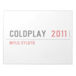 COLDPLAY   Notepads