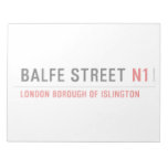 Balfe Street  Notepads