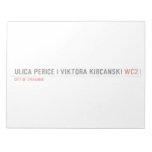 Ulica Perice i Viktora Kirčanski  Notepads