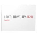 Lovelurveluv  Notepads
