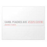 CAROL PEACHES AVE  Notepads