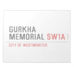 gurkha memorial  Notepads