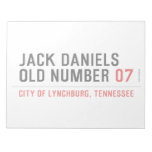 Jack Daniels Old Number  Notepads