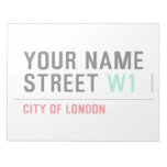 Your Name Street  Notepads