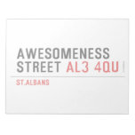 awesomeness street  Notepads