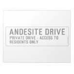 andesite drive  Notepads