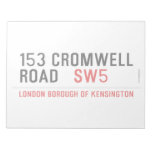153 CROMWELL ROAD    Notepads