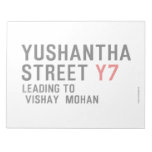 Yushantha  Street  Notepads