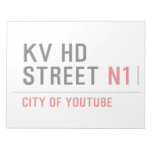 KV HD Street  Notepads