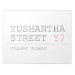 Yushantha  Street  Notepads