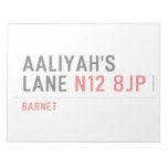 Aaliyah's  Lane  Notepads
