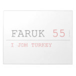 FARUK  Notepads
