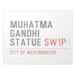 muhatma gandhi statue  Notepads