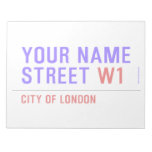 Your Name Street  Notepads