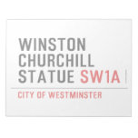 WINSTON CHURCHILL STATUE  Notepads