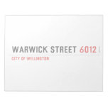 Warwick Street  Notepads