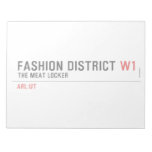 Fashion District  Notepads