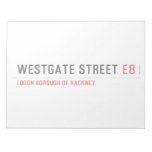 Westgate Street  Notepads