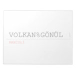 VOLKAN%GÖNÜL  Notepads
