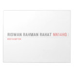 Ridwan Rahman Rahat  Notepads