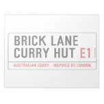 Brick Lane  Curry Hut  Notepads