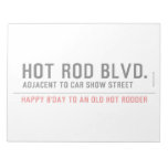 Hot Rod Blvd.  Notepads