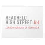 Headheld High Street  Notepads
