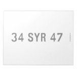 34 SYR 47  Notepads