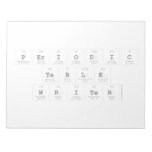 Periodic
 Table
 Writer  Notepads