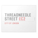 Threadneedle   street  Notepads