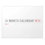 14 month calendar  Notepads