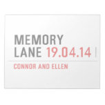 MEMORY LANE  Notepads