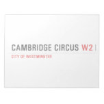 Cambridge Circus  Notepads