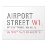 AIRPORT Street  Notepads