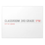 Classroom 3rd grade  Notepads