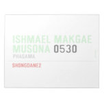 ISHMAEL MAKGAE MUSONA  Notepads