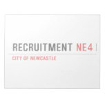 Recruitment  Notepads