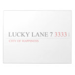Lucky Lane 7  Notepads