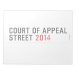 COURT OF APPEAL STREET  Notepads