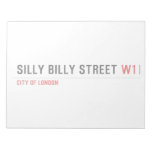 Silly Billy Street  Notepads