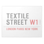 Textile Street  Notepads
